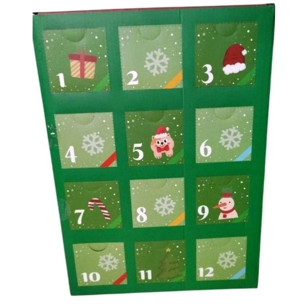 Poppin Paws Holiday 24 Days Of Christmas Toys Gift Calendar For Cats With Catnip